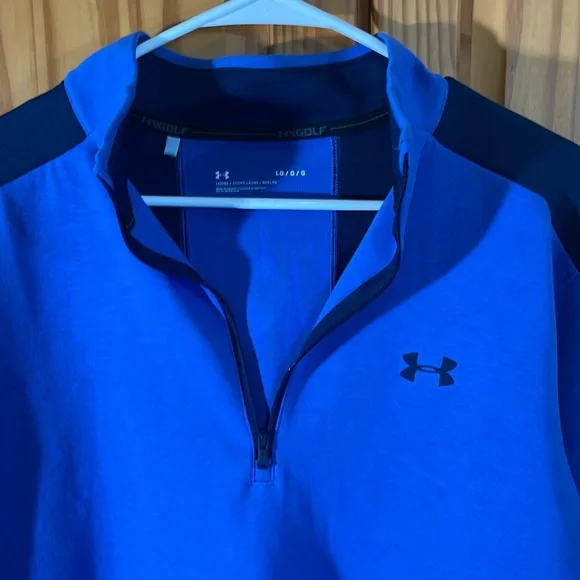Under Armor blue pull over Jacket - Picture 2 of 5
